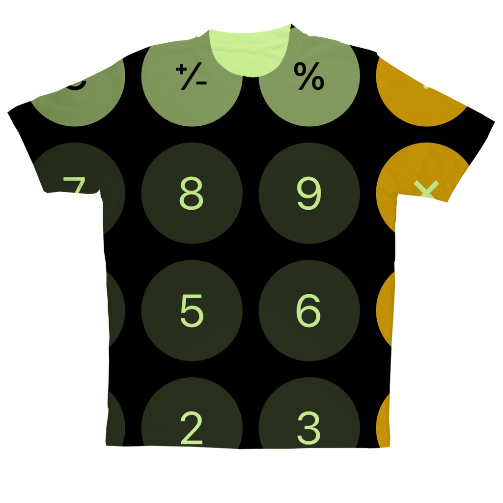 Calculator Sublimation Performance Adult T-Shirt