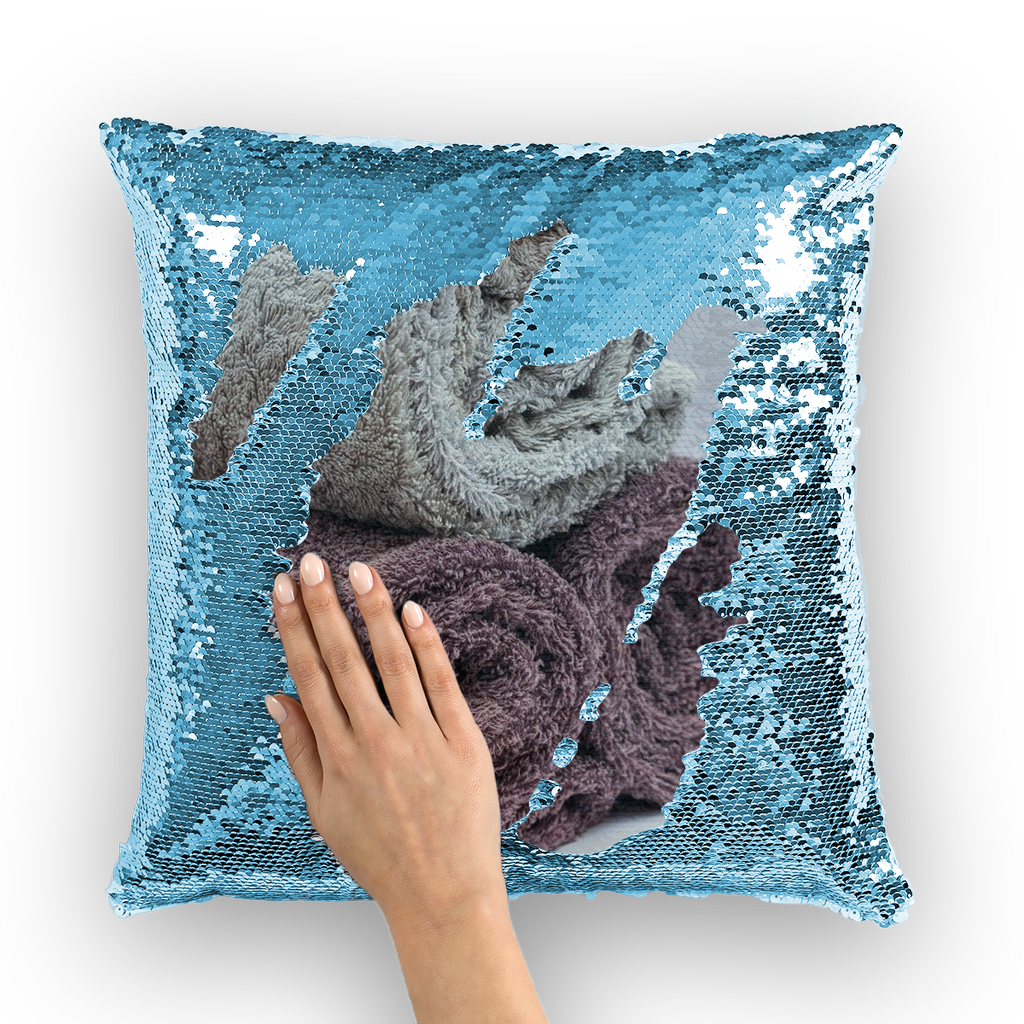 Towels Sequin Cushion Cover