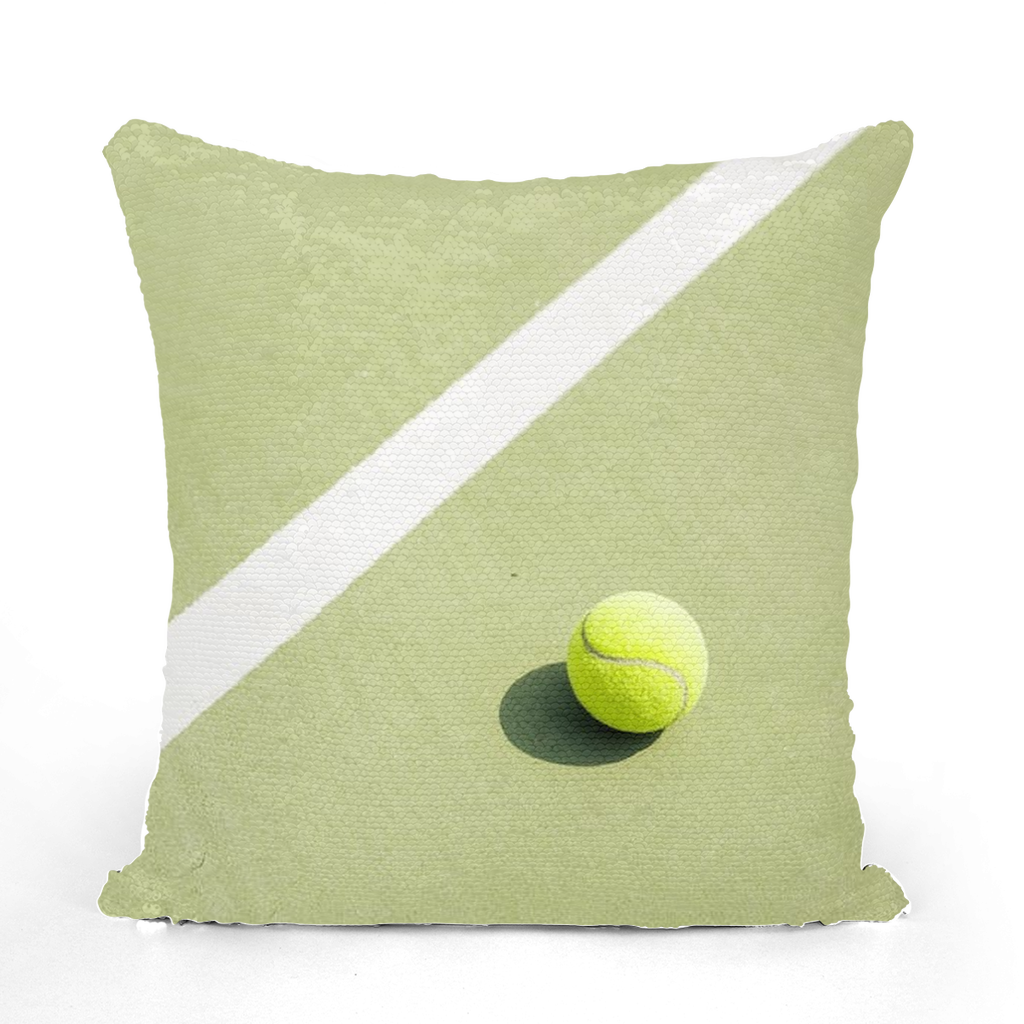 Tennis Sequin Cushion Cover