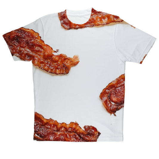 Bacon Sublimation Performance Adult T-Shirt