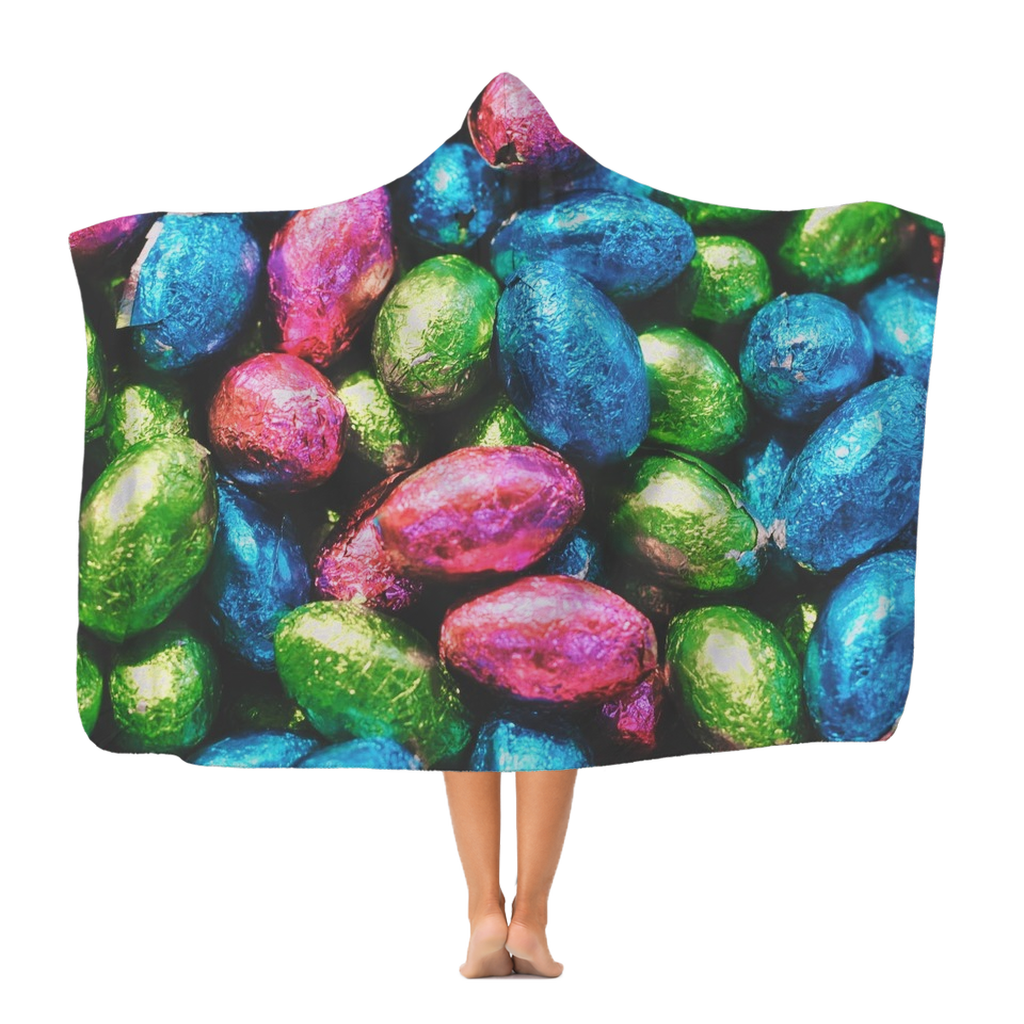 Easter Eggs Classic Adult Hooded Blanket