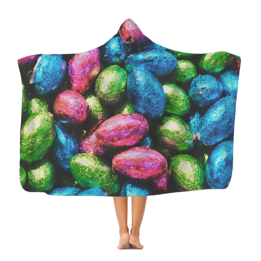 Easter Eggs Classic Adult Hooded Blanket